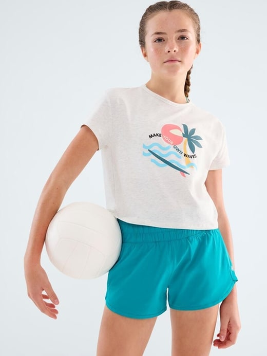 Image number 1 showing, Athleta Girl Right Moves Relaxed Tee