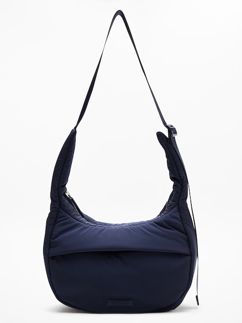 All About Sheen Small Crossbody Hobo Bag - Navy