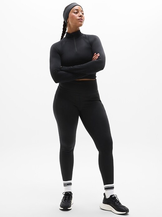 thumbnail image 2 of Hgh-Wasted Fleece-Lned Strrup Leggngs For Women | Old Navy | Women 2 of 11