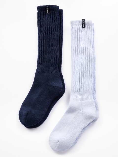 Athleta Girl Scrunch Sock 2-Pk - Blue