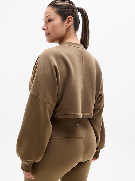 Image number 7 showing, Heavyweight Terry Super Cropped Dolman