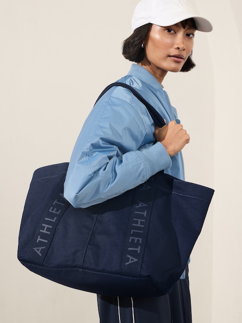 Athleta Logo Tote Bag - Blue
