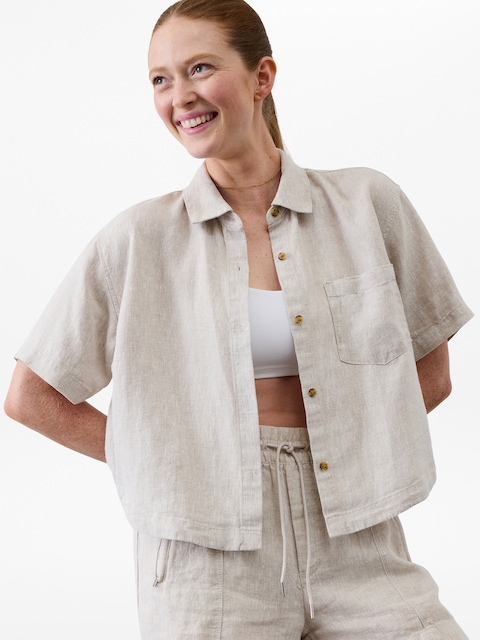 Retreat Linen Short Sleeve Shirt