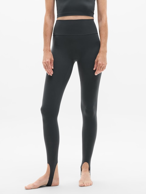 Transcend High Rise Stirrup Legging - Gray