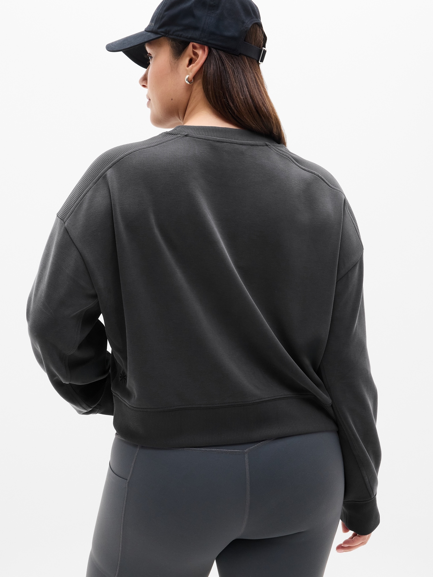 Seasoft Rib Crewneck Sweatshirt | Athleta