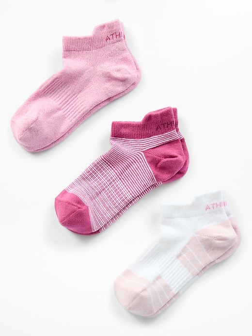 Image number 1 showing, Athleta Girl Everyday Ankle Sock 3-Pack