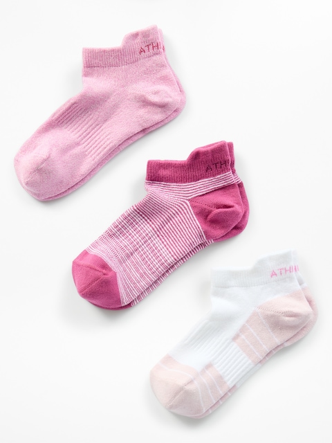 Athleta Girl Everyday Ankle Sock 3-Pack - Primrose