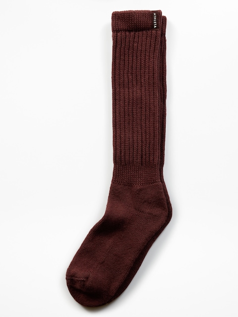 Cloud Scrunch Sock - Garnet