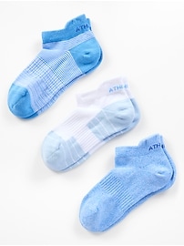 Image number 1 showing, Athleta Girl Everyday Ankle Sock 3-Pack