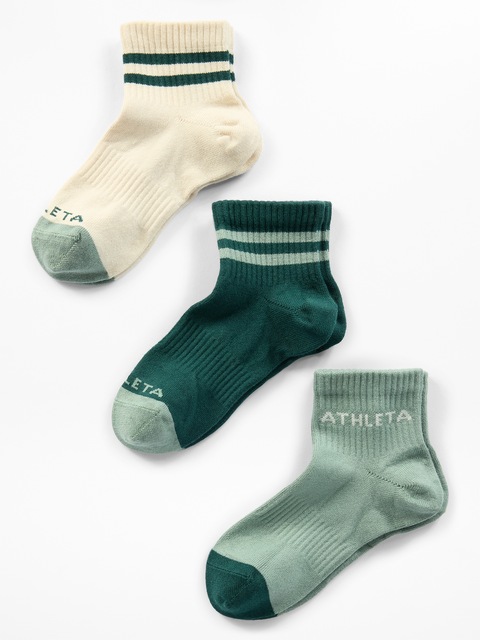 Athleta Girl Everyday Crew Sock 3-Pack - Huckleberry