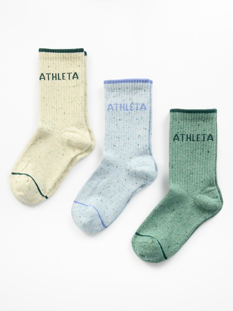 Athleta Girl Everyday Crew Sock 3-Pack - Agave