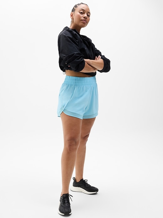 Image number 5 showing, Mesh Racer Run High Rise 3" Short