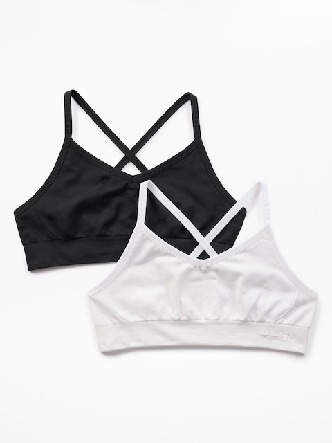 Athleta Girl Thrive Seamless Bra 2 Pack - White/Black