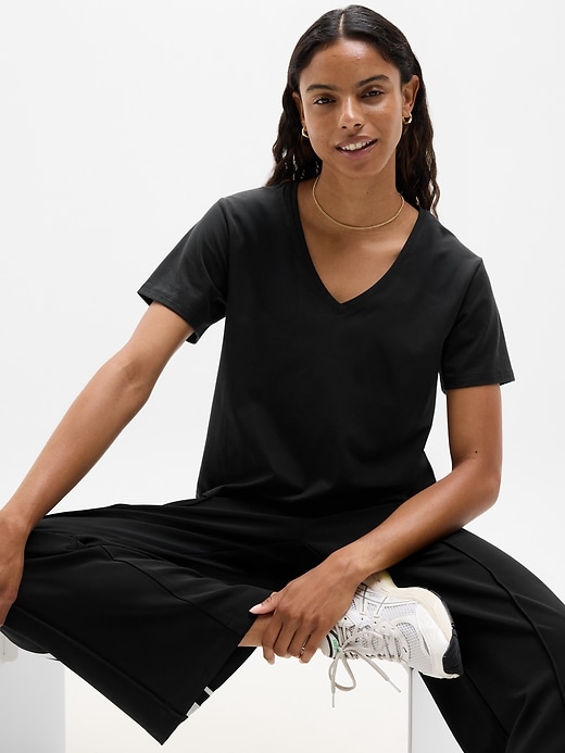 Image number 1 showing, Essential V-Neck Tee