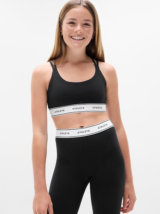 Image number 2 showing, Athleta Girl High Speed Logo Bra