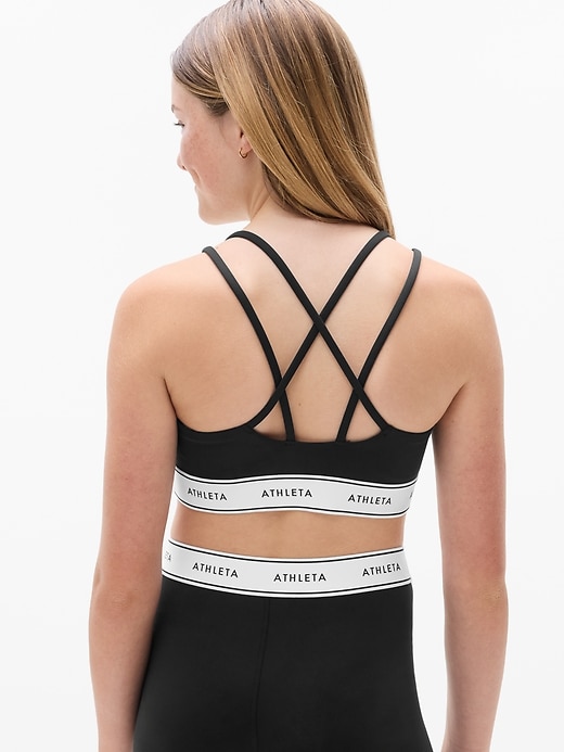 Image number 3 showing, Athleta Girl High Speed Logo Bra