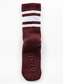 Image number 3 showing, Athleta Pilates Gripper Crew Sock