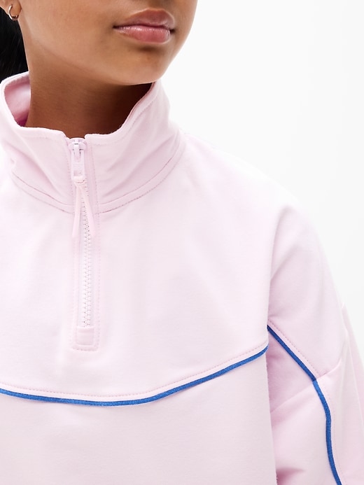 Image number 4 showing, Athleta Girl School Vibes 1/4 Zip Sweatshirt