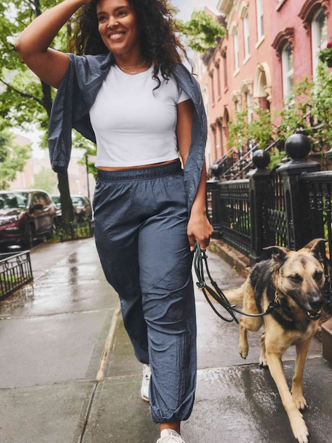 Lunar Sheen Utility Mid Rise Pant - Dark Rinse
