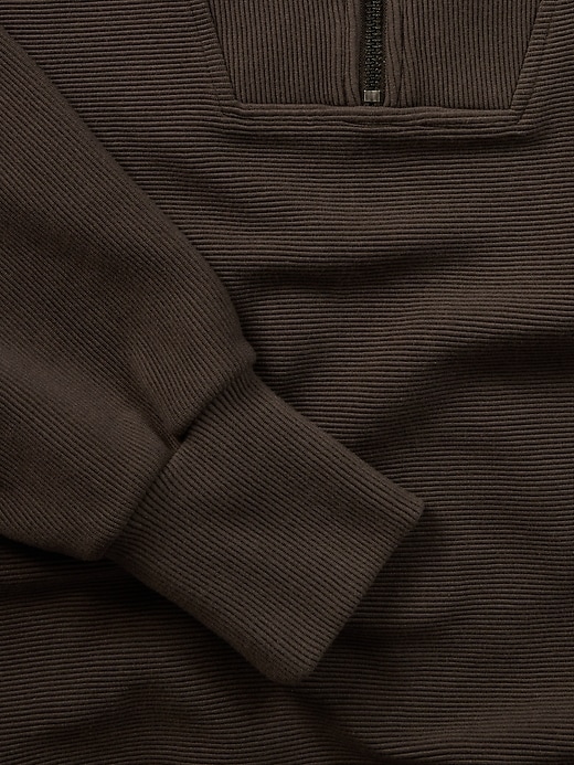 Image number 5 showing, Ottoman Rib 1/4 Zip Sweatshirt
