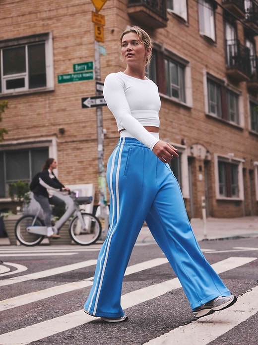 Image number 1 showing, Tempo Mid Rise Wide Leg Track Pant