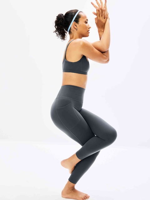 Salutation Stash High Rise 7/8 Legging - Shadow Grey