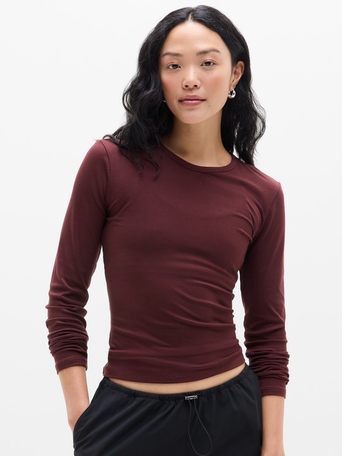 Signature Rib Top - Garnet