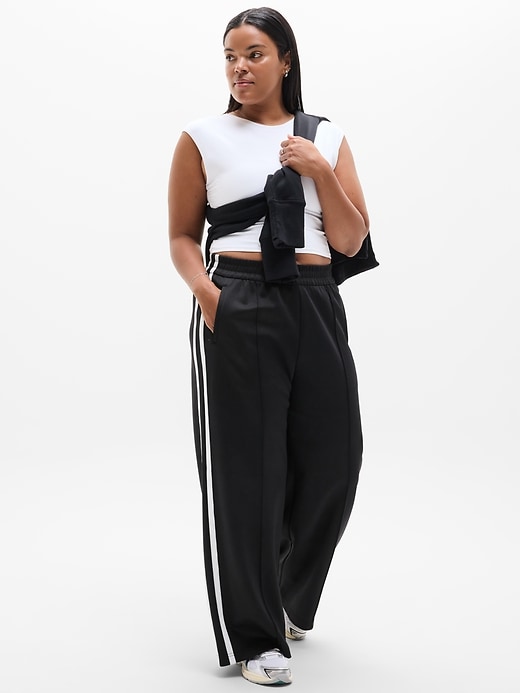 Image number 8 showing, Tempo Mid Rise Wide Leg Track Pant