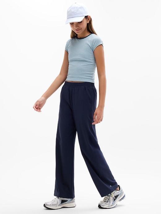 Image number 3 showing, Athleta Girl Rise Above Rib Crew Cutout Tee