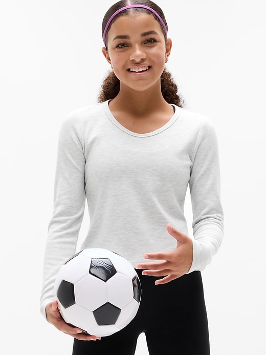 Image number 1 showing, Athleta Girl Rib Scoop Top