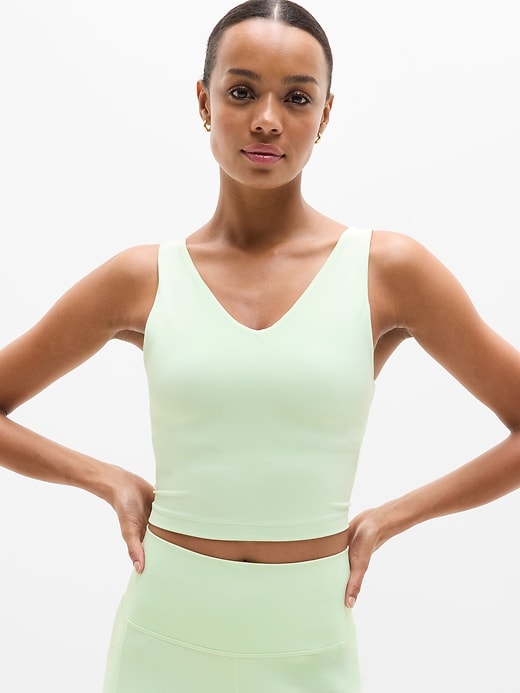 Image number 1 showing, Transcend V-Neck Crop Sports Bra D-DD
