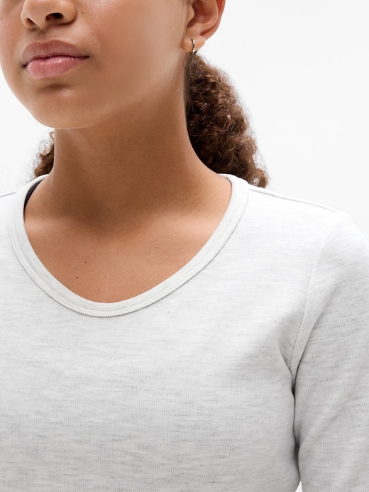 Image number 4 showing, Athleta Girl Rib Scoop Top