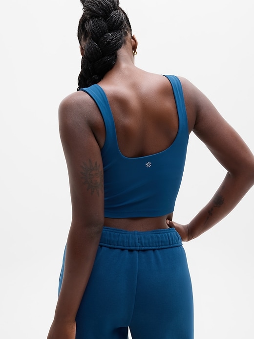 Image number 2 showing, Transcend Square Neck Crop Sports Bra A-C