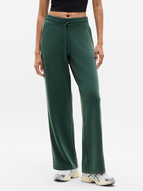 Seasoft Mid Rise Straight Pant - Pine