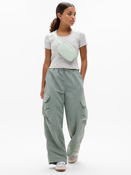 Image number 3 showing, Athleta Girl Right Moves Rib Double Up Tee