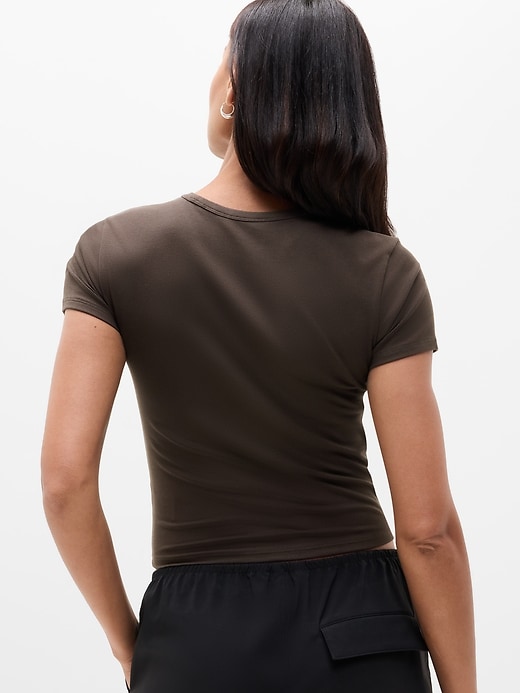 Image number 3 showing, Signature Rib Crop Tee