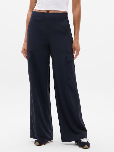 Brooklyn Heights High Rise Cargo Pant - Navy