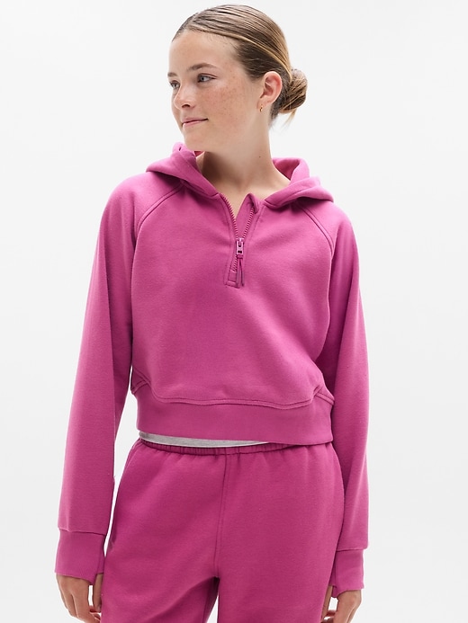Image number 3 showing, Athleta Girl All Day Half Zip Hoodie