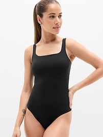 Image number 1 showing, BodyMove Square Neck Bodysuit