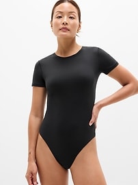 Image number 1 showing, BodyMove Short Sleeve Crew Bodysuit