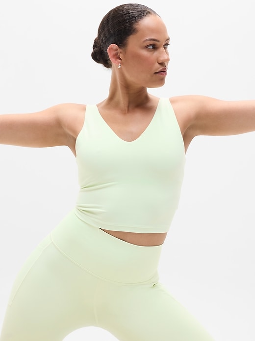 Image number 5 showing, Transcend V-Neck Crop Sports Bra A-C