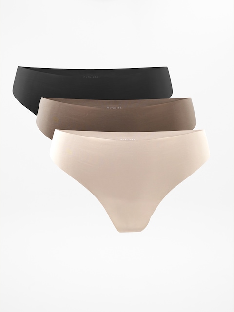 Sleek Form No Show Thong Underwear 3-Pack