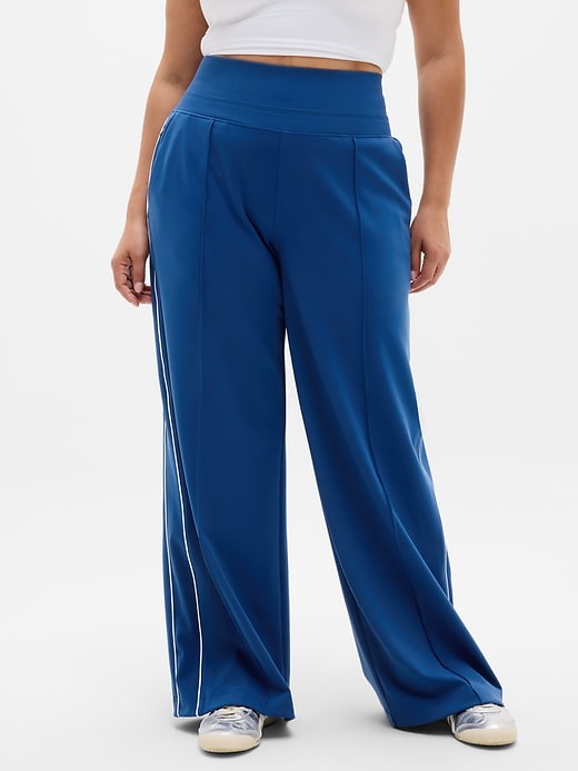 Image number 2 showing, Venice High Rise Track Stripe Wide Leg Pant