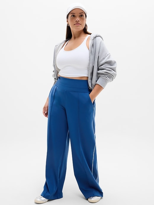 Image number 3 showing, Venice High Rise Track Stripe Wide Leg Pant
