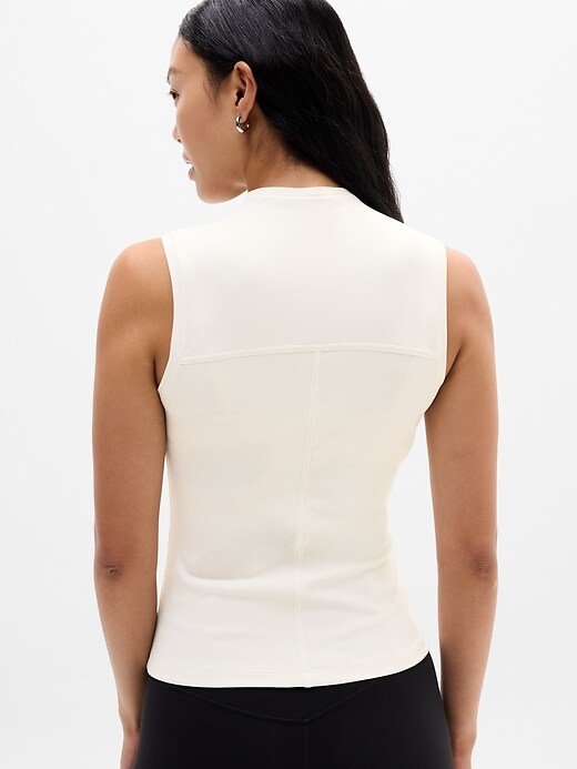 Image number 3 showing, Signature Rib Mock Neck Tank