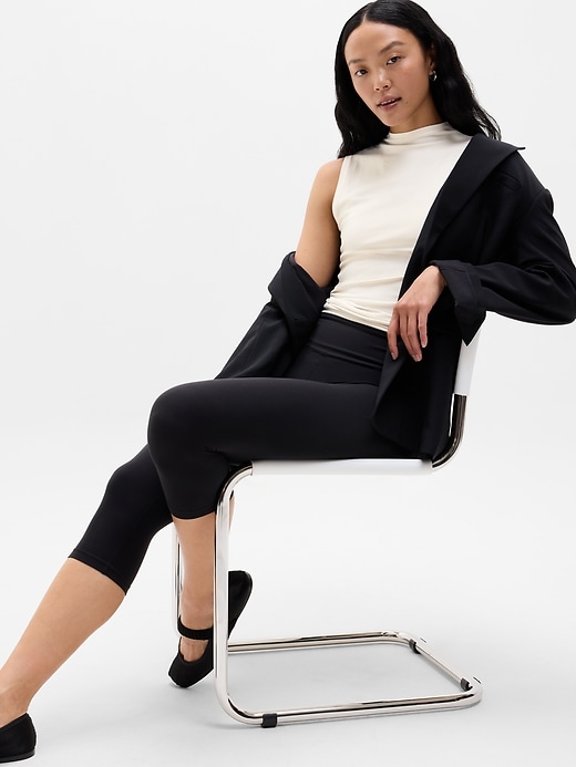 Image number 2 showing, Signature Rib Mock Neck Tank