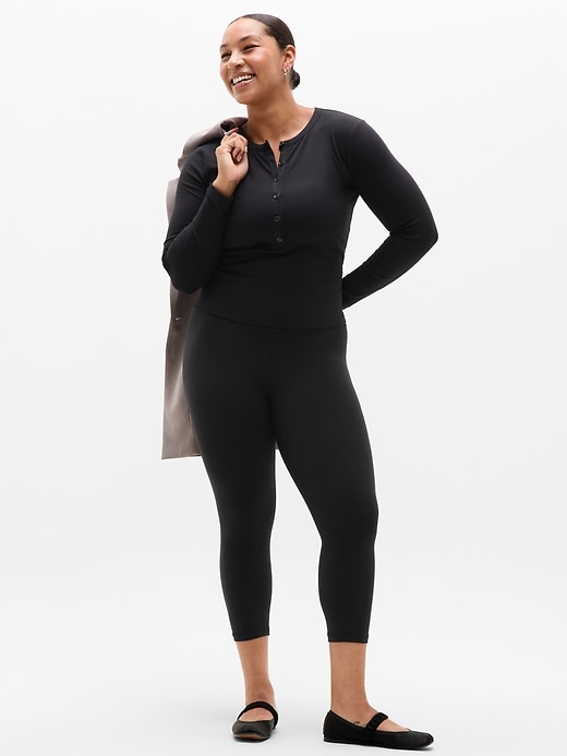 Image number 6 showing, Signature Rib Long Sleeve Henley Top