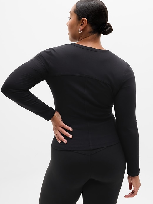 Image number 7 showing, Signature Rib Long Sleeve Henley Top