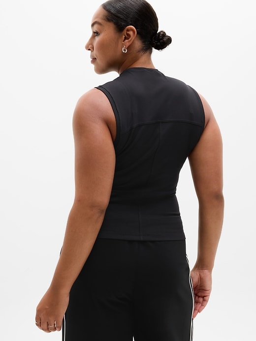 Image number 7 showing, Signature Rib Mock Neck Tank