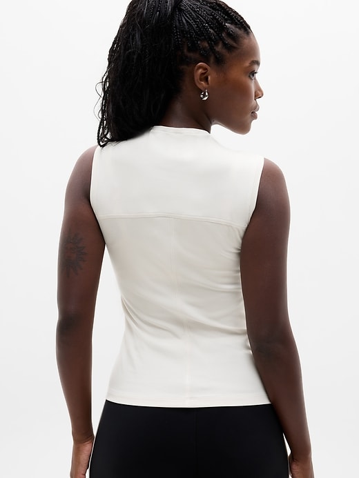 Image number 7 showing, Signature Rib Mock Neck Tank